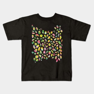 Carnival Drops No. 3: The 3rd piece to a Brightly Colored Abstract Series Kids T-Shirt